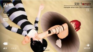 MMD女格斗家暴踹挑战的男选手 动漫