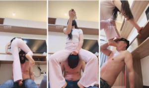 【妮蔻】小白鞋踩踏-抽耳光-吃船袜-深喉-97LZTD-450310