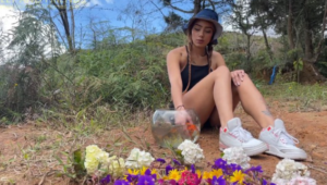 美女诱惑户外登山平底鞋球鞋花海踩大鱼-97LZTD-450557
