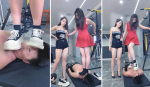 【麋鹿银儿】双S-超美素人裸足高跟踩踏狠扎骑马-97LZTD-450753